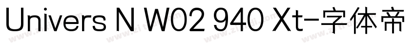 Univers N W02 940 Xt字体转换